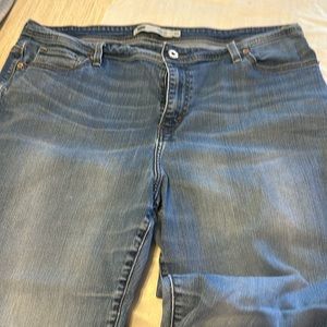 Levi Strauss defined waist 580 straight jeans 20W